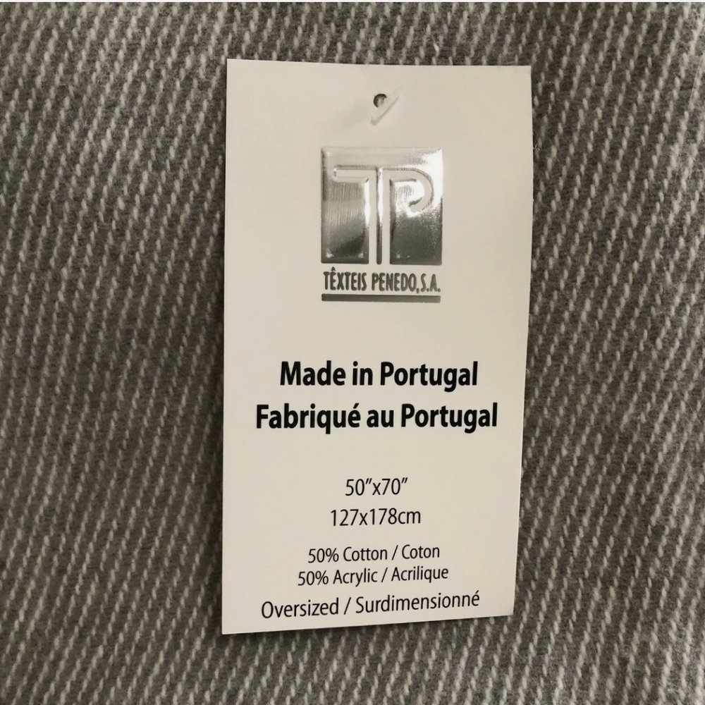 Texteis Penedo Fine Linen Bohemian Throw Blanket - Picture 6 of 8